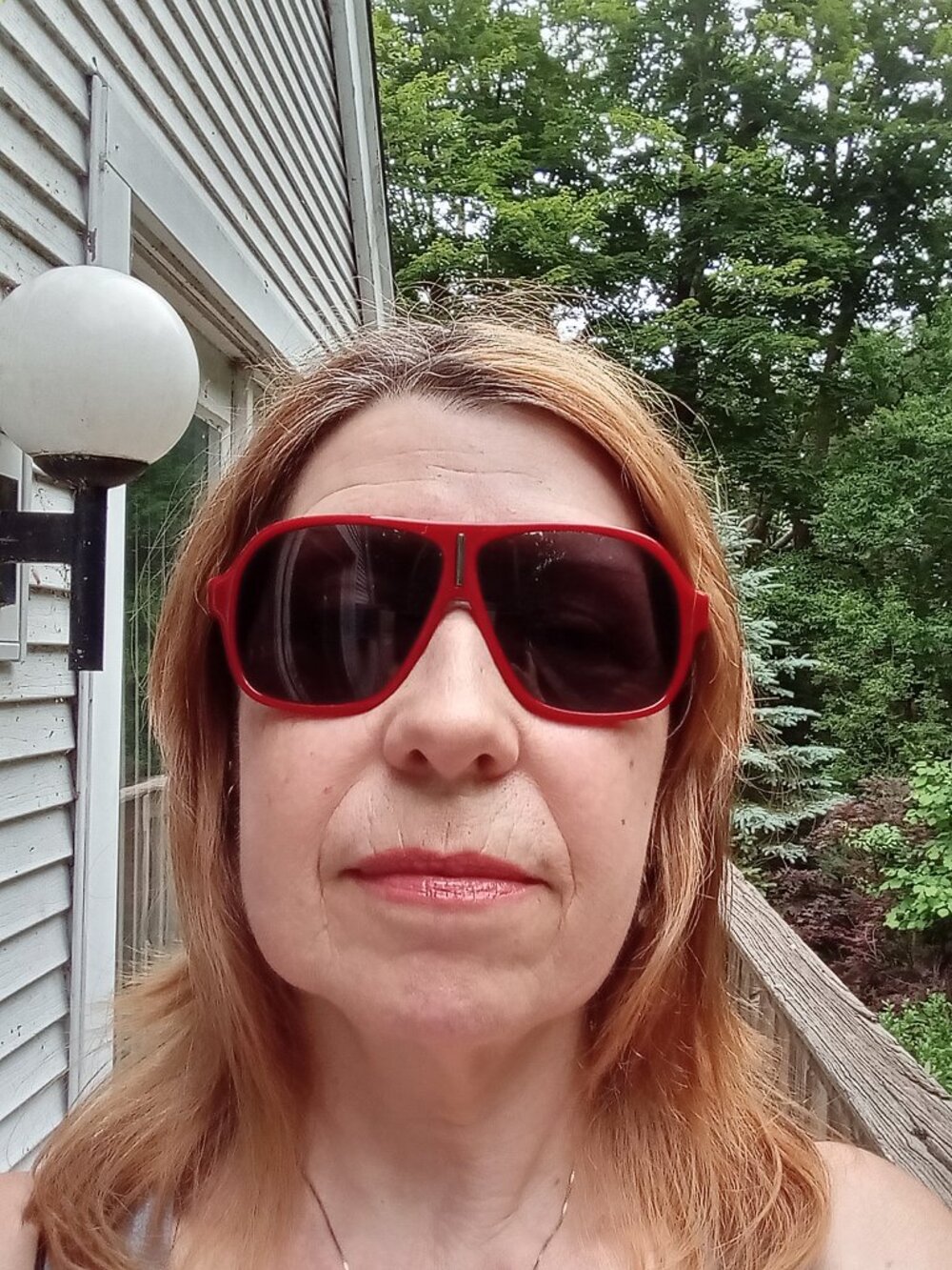 Thierry Mugler Dark Red Sunglasses